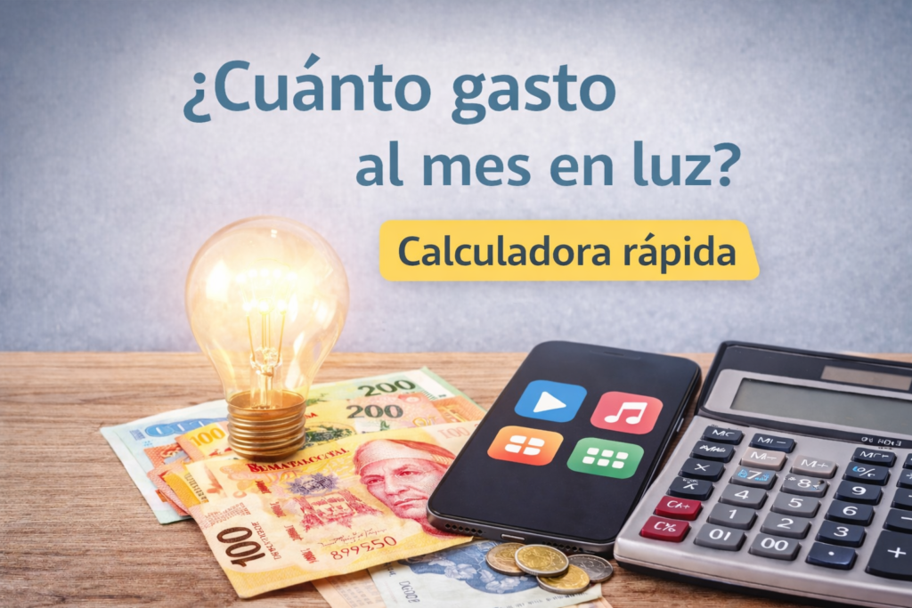 calculadora de gasto mensual en luz