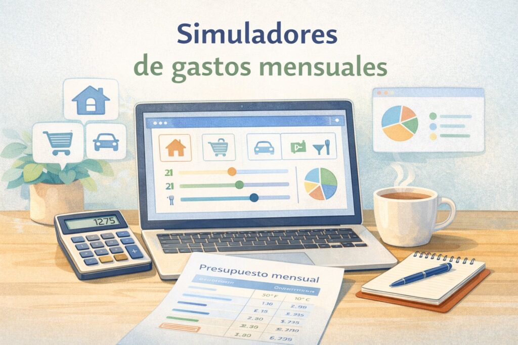 Simuladores de gastos mensuales para planear y controlar el presupuesto personal